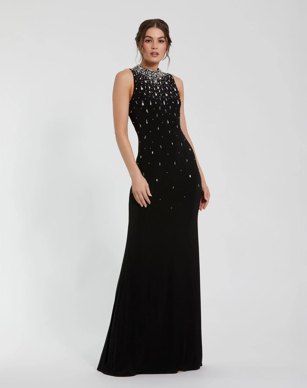 Women's Black Dress Sleeveless - 2260