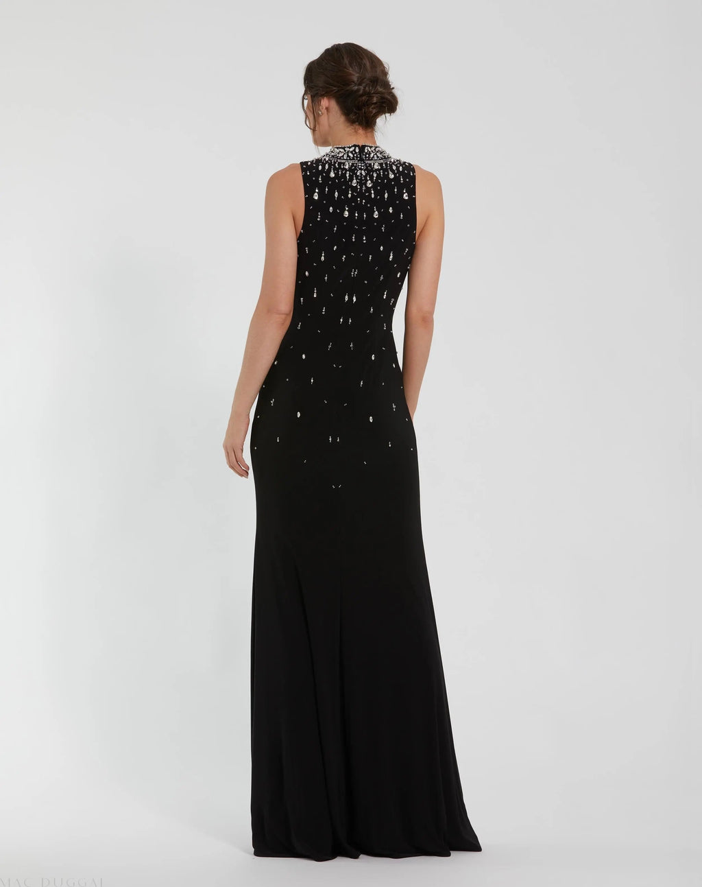 Women's Black Dress Sleeveless - 2260