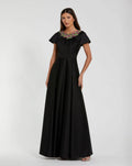 Women's Black Dress Satin - Black