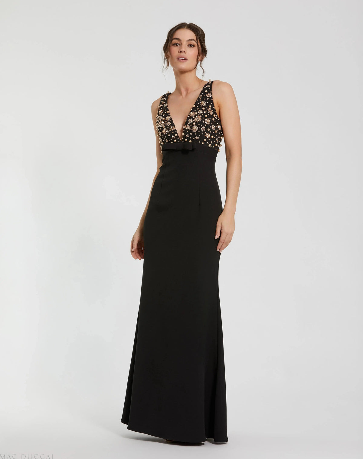 Women's Black Dress Sleeveless - 2278