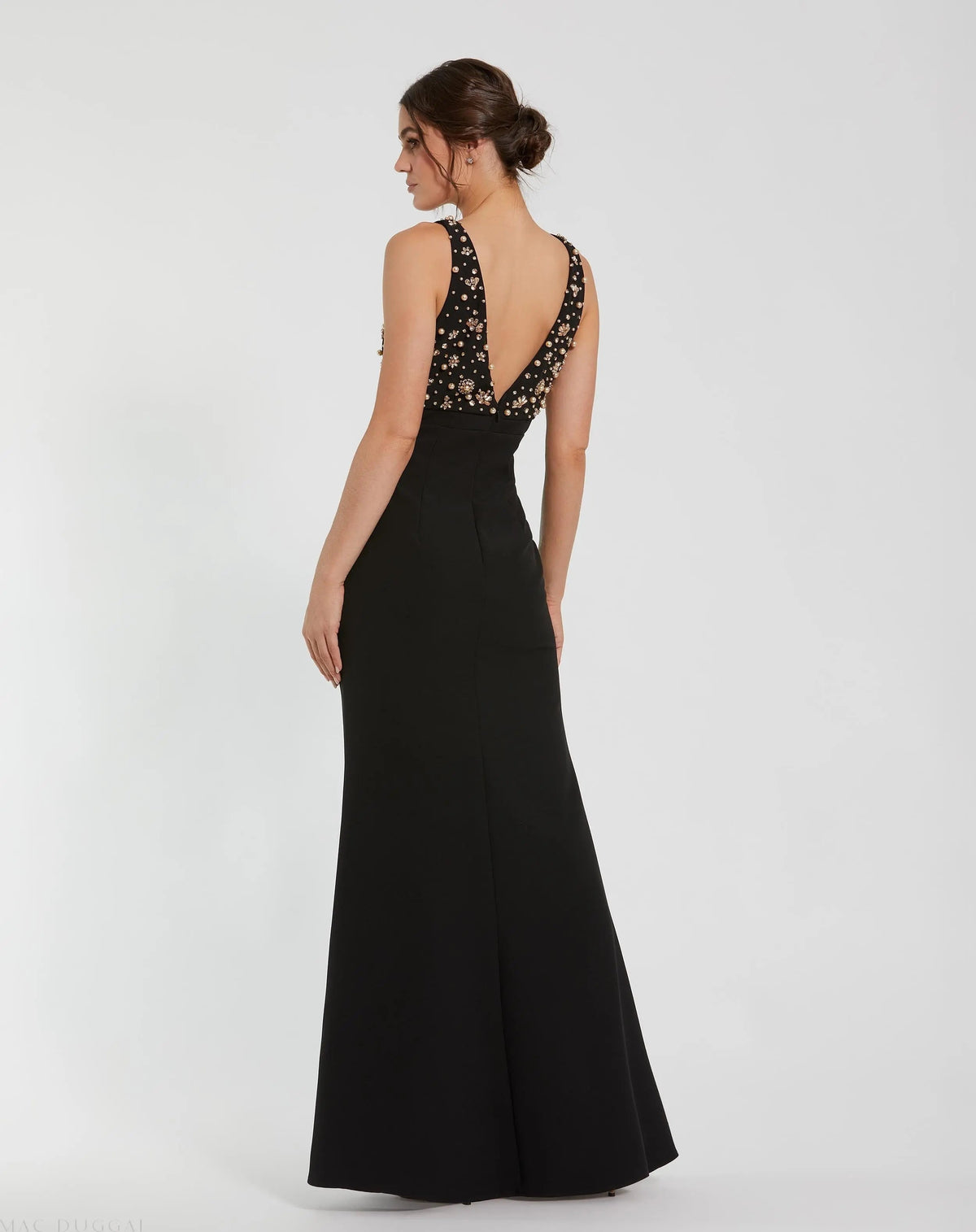 Women's Black Dress Sleeveless - 2278