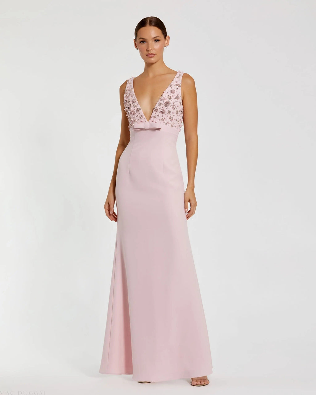 Women's Pink Dress Sleeveless - Black