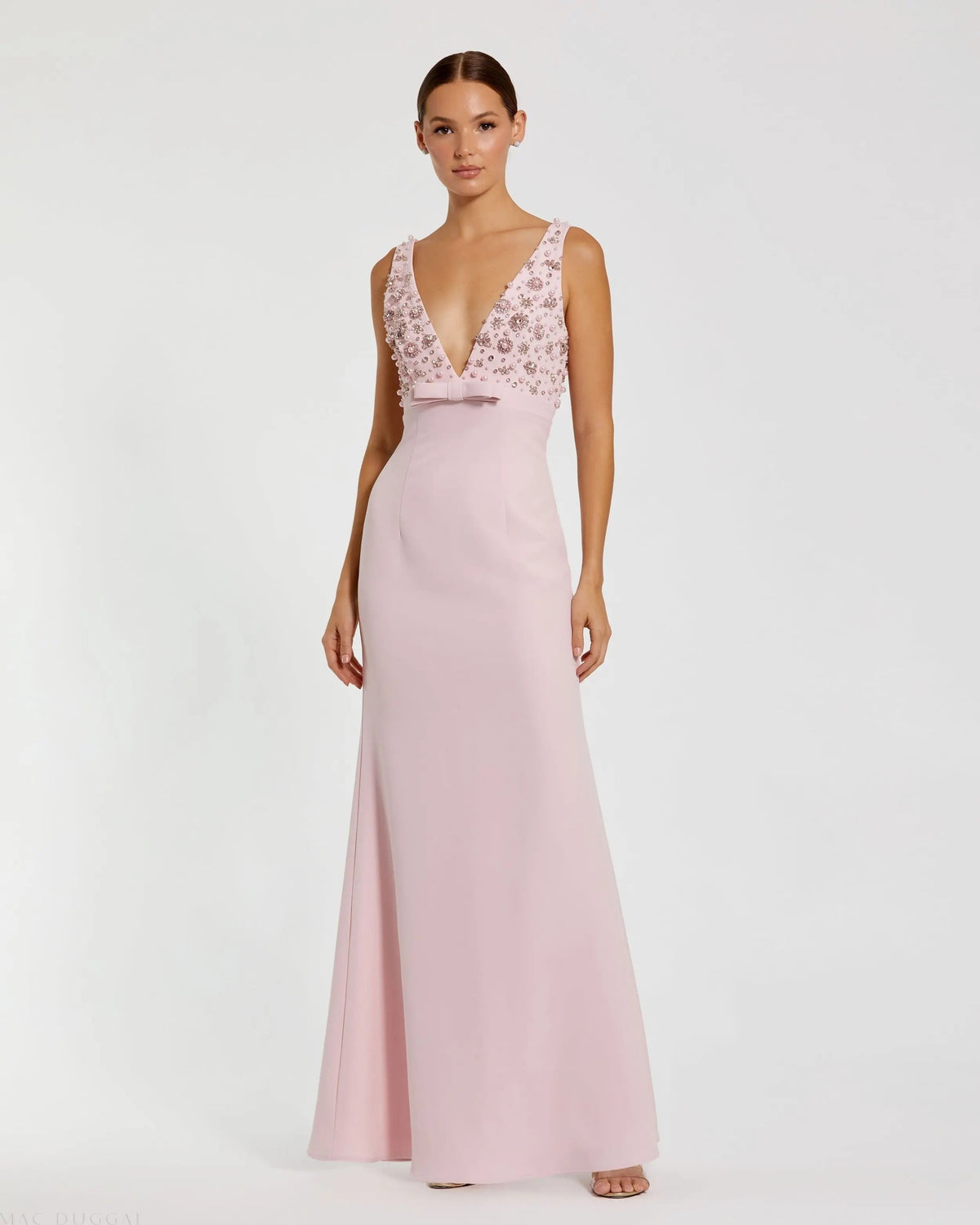 Women's Pink Dress Sleeveless - Black