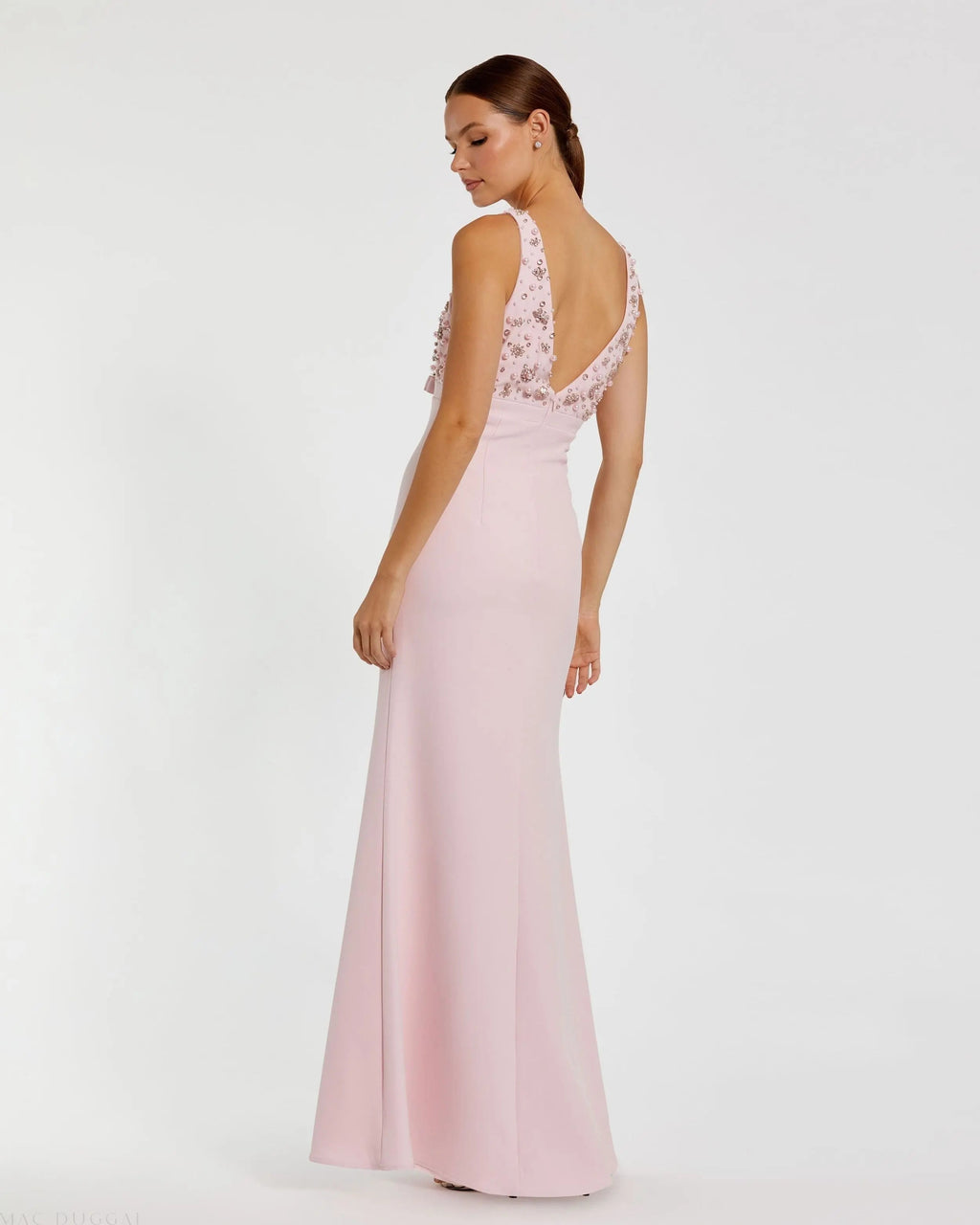 Women's Pink Dress Sleeveless - Black