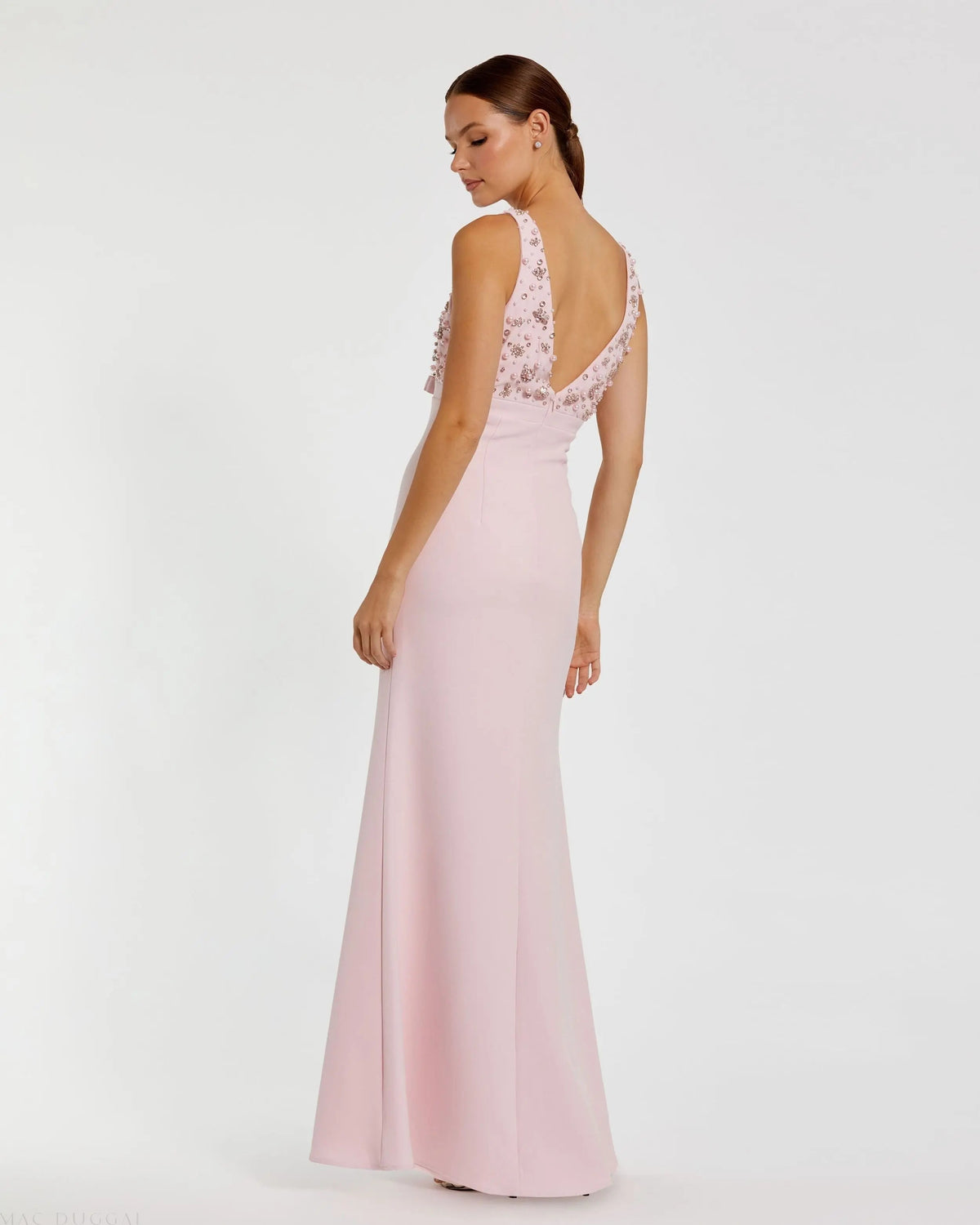 Women's Pink Dress Sleeveless - Black