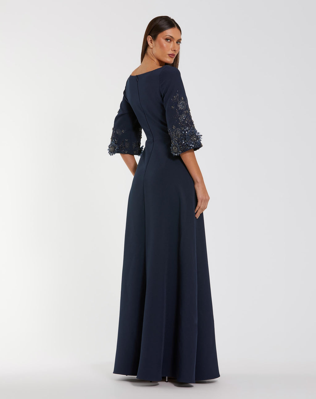 Women's Navy Dress Floral - Navy