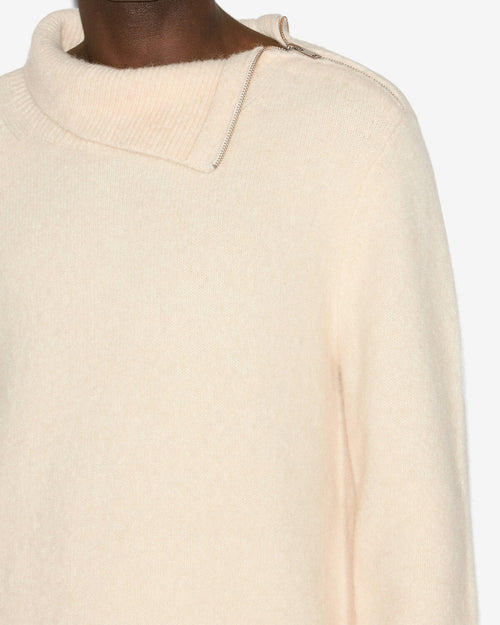 Women's ALIOCHA SWEATER - Silver Knit Ribbed