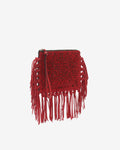 Women's Flat Pouch clutch - Red