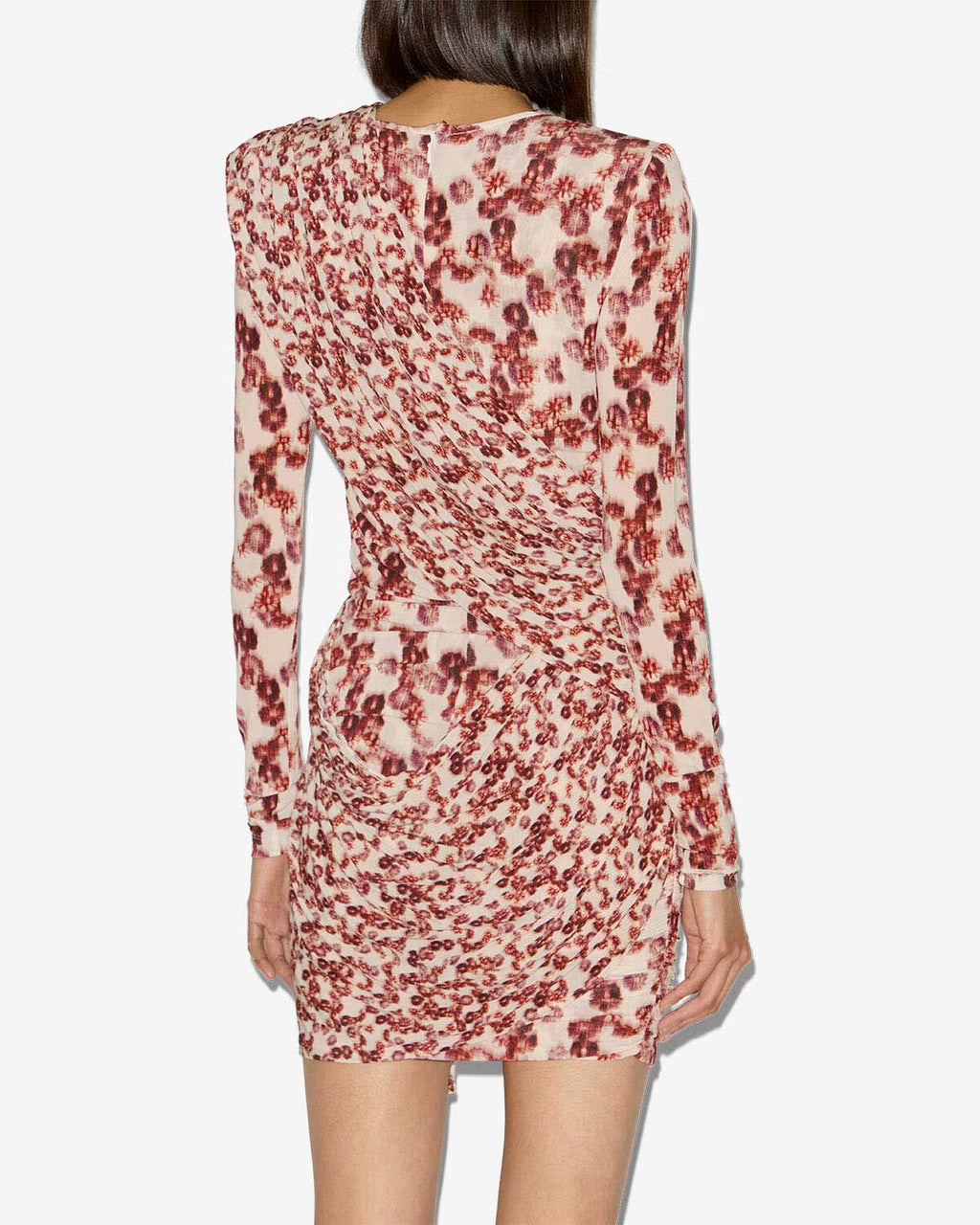 Floral Draped Mini Dress