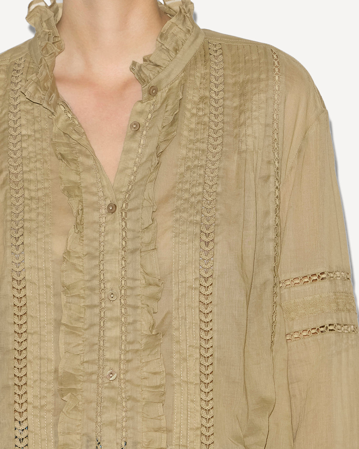 Women's VALDA SHIRT - Light Khaki