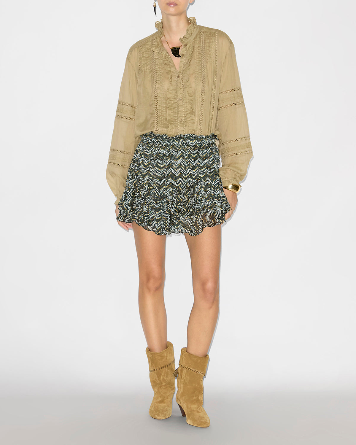 Women's VALDA SHIRT - Light Khaki