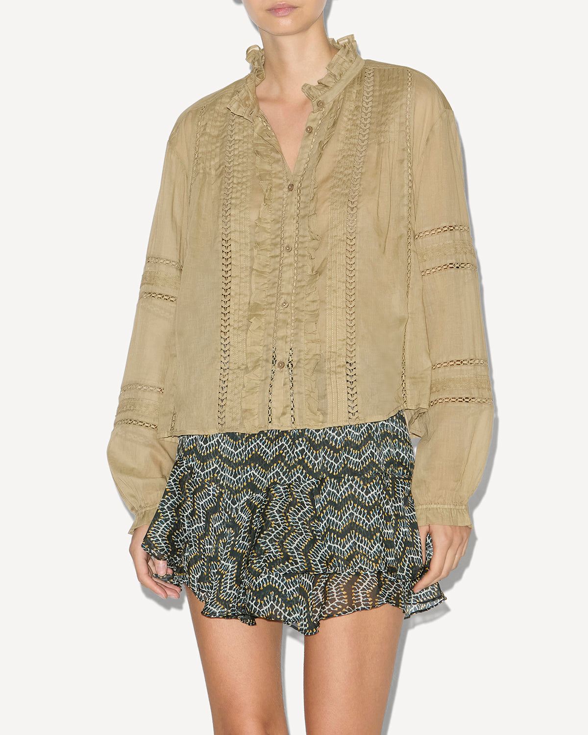 Women's VALDA SHIRT - Light Khaki