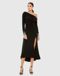 Women's Midi Dress - One-Shoulder