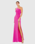 Women's Pink Dress One Shoulder - 26512