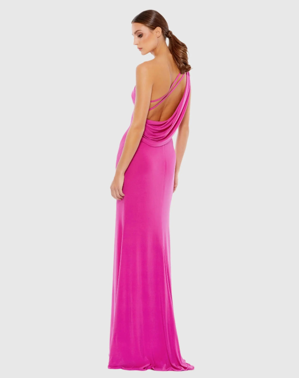 Women's Pink Dress One Shoulder - 26512