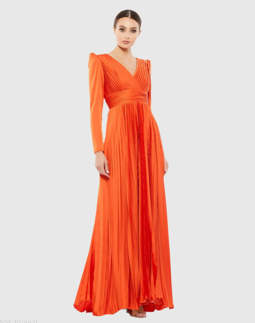 Women's Orange Dress - Gown Magenta