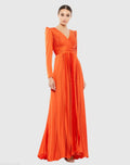 Women's Orange Dress - Gown Magenta