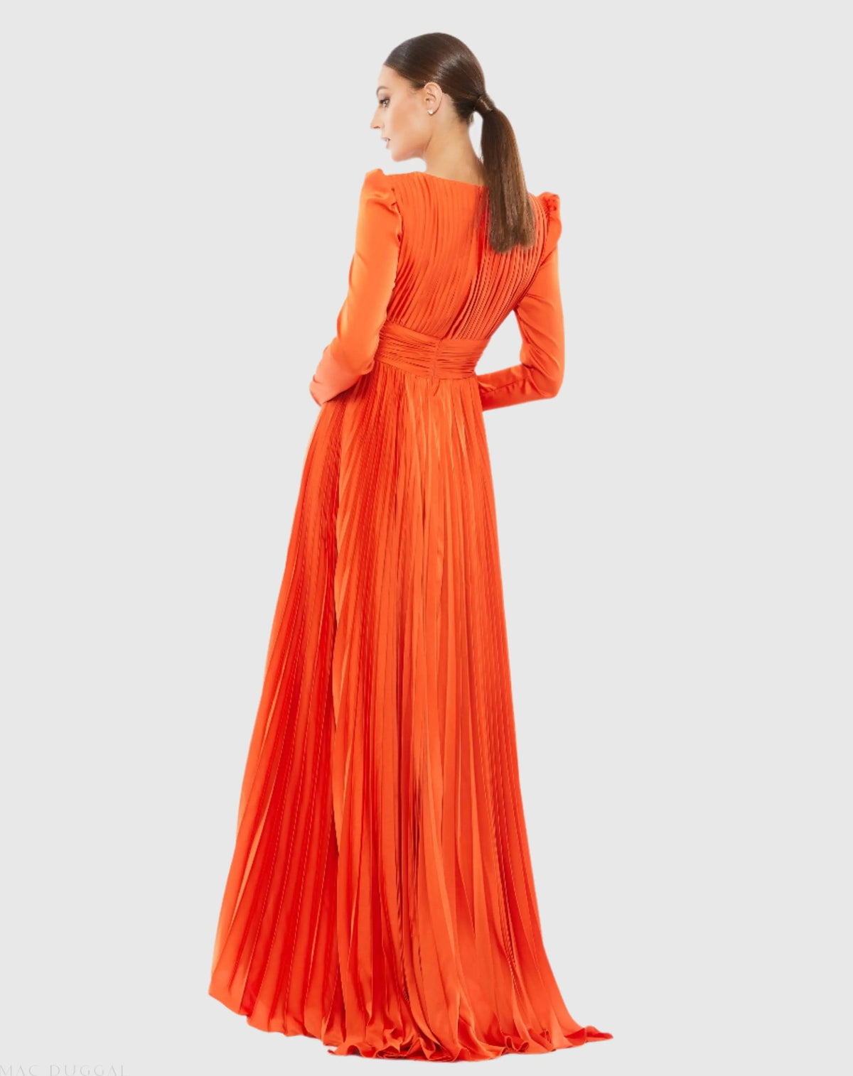 Women's Orange Dress - Gown Magenta