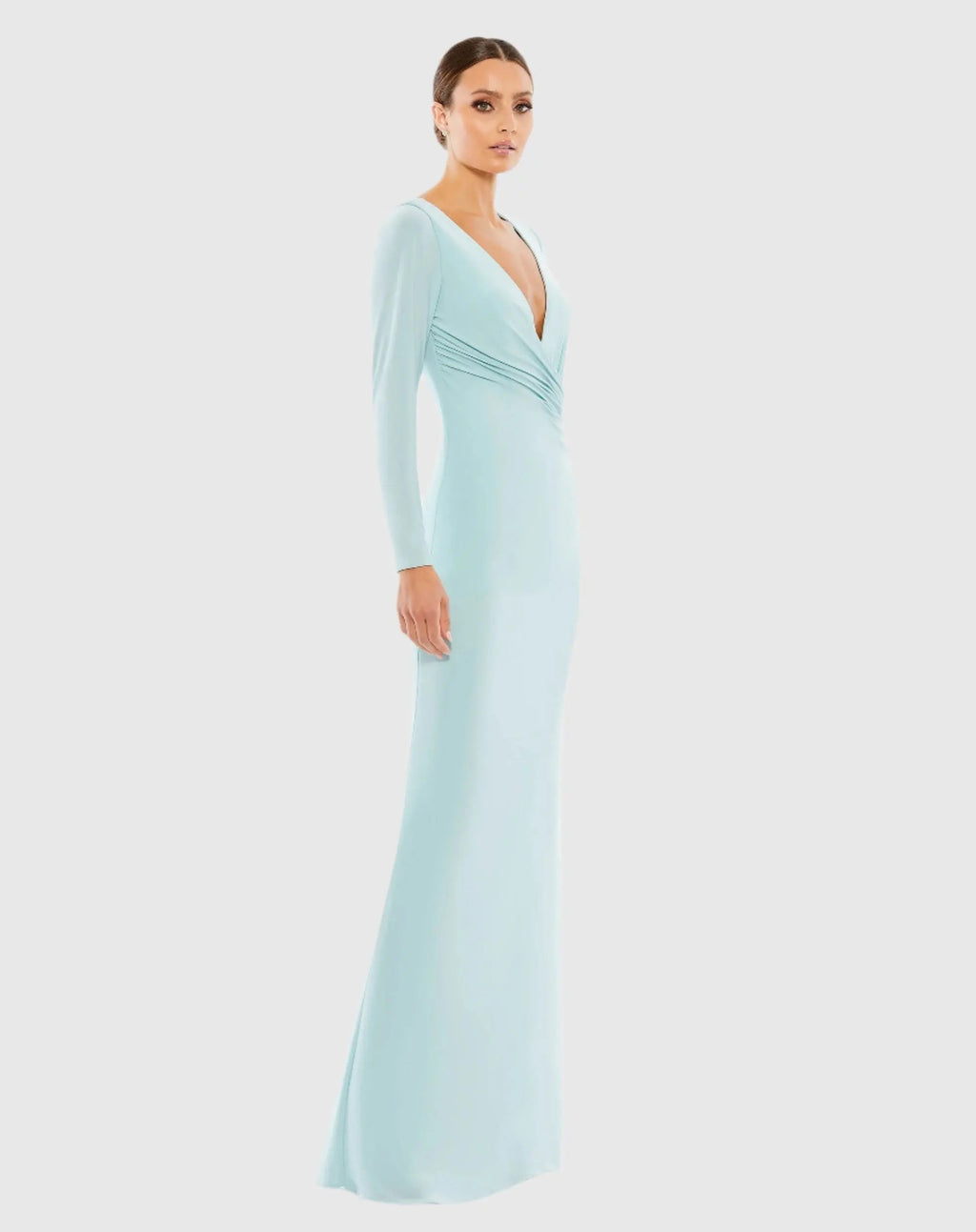 Women's Blue Dress Ruched - Blue