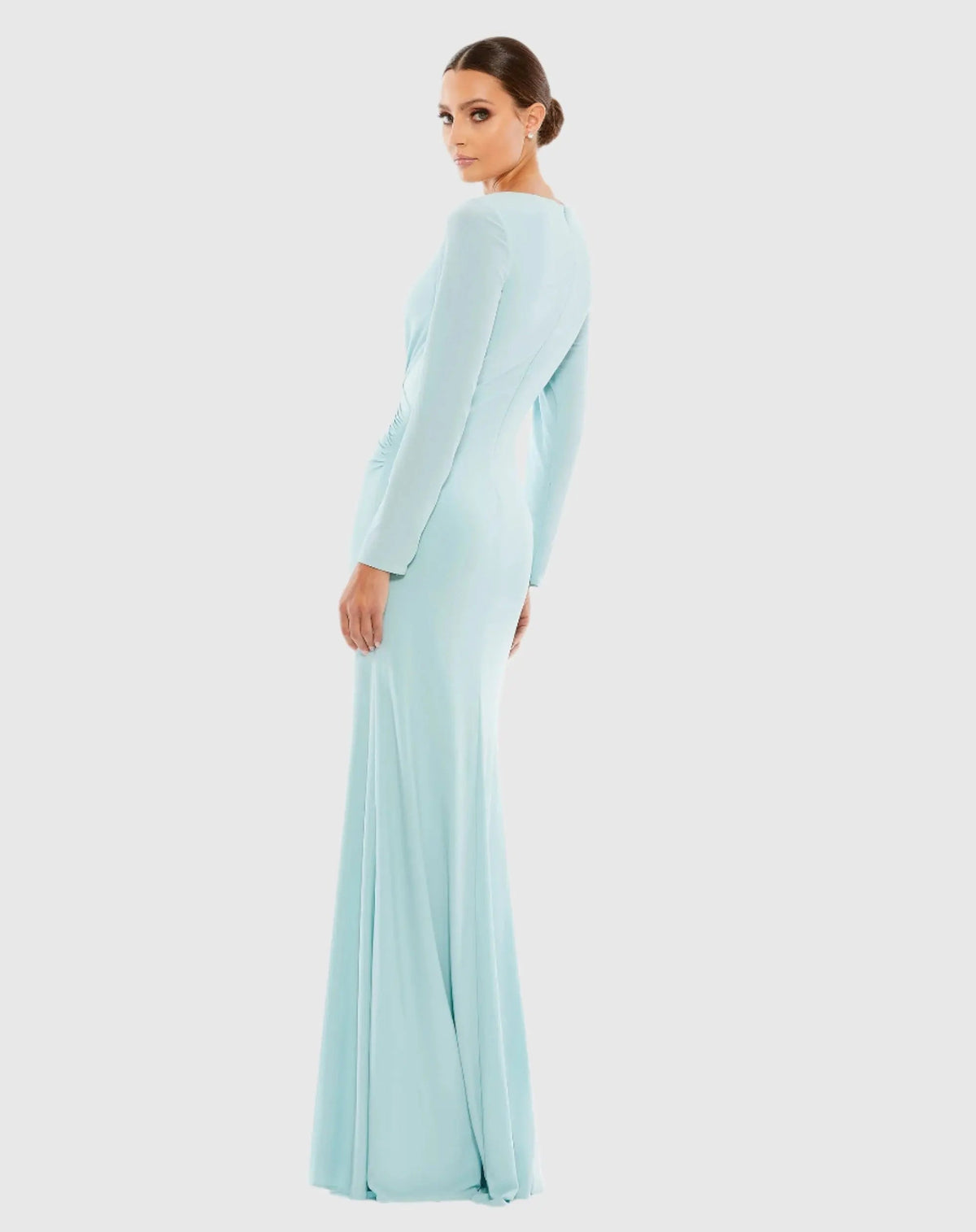 Women's Blue Dress Ruched - Blue