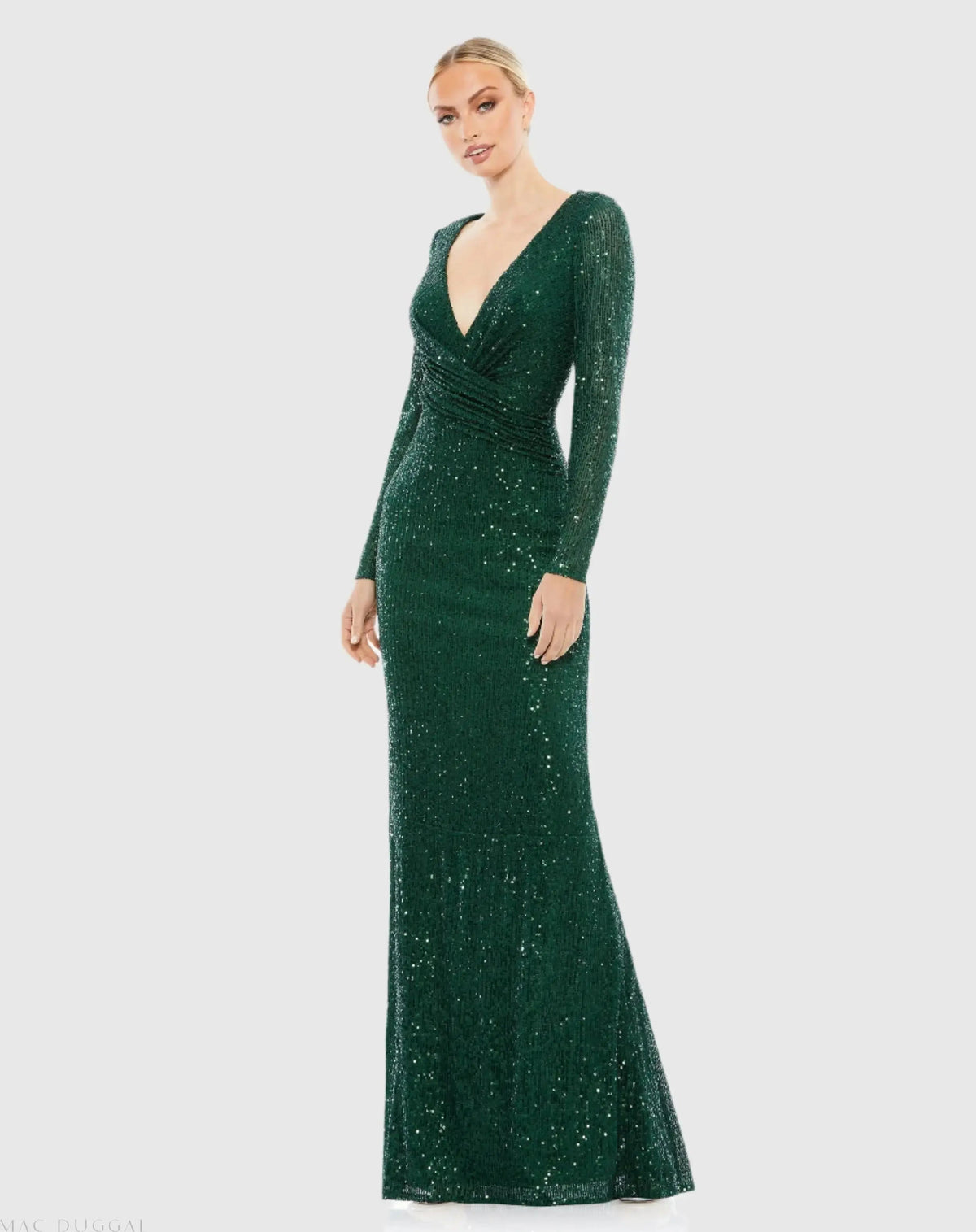 Women's Green Dress Sequin - 26574 Darkemerald