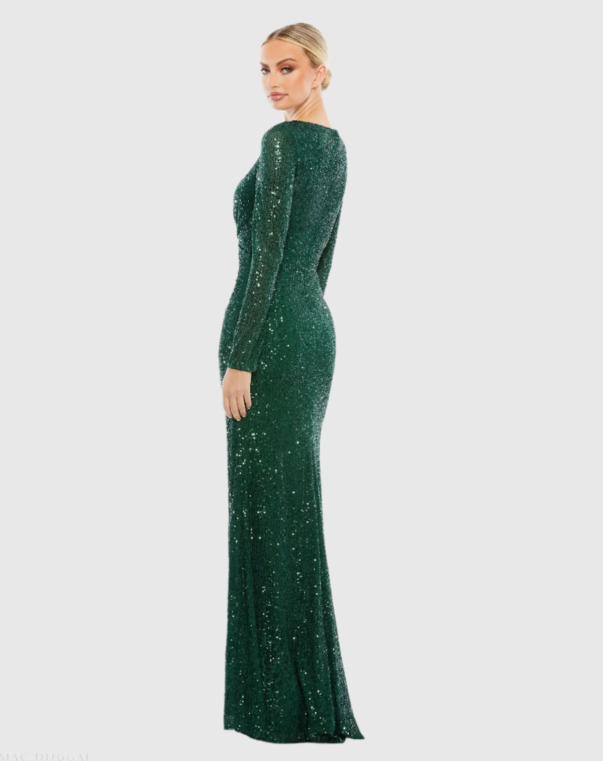 Women's Green Dress Sequin - 26574 Darkemerald