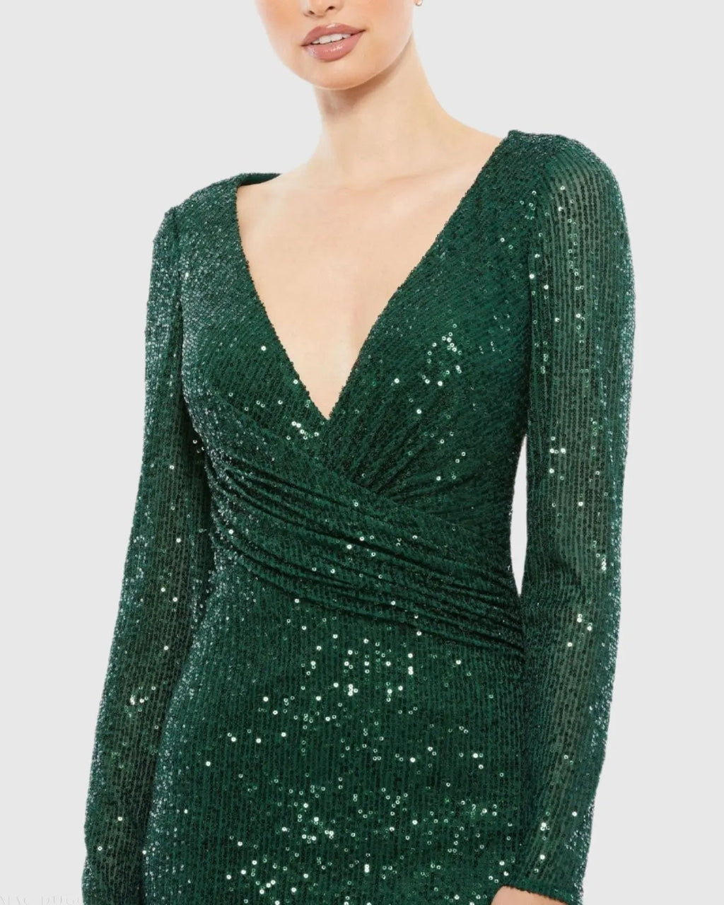 Women's Green Dress Sequin - 26574 Darkemerald
