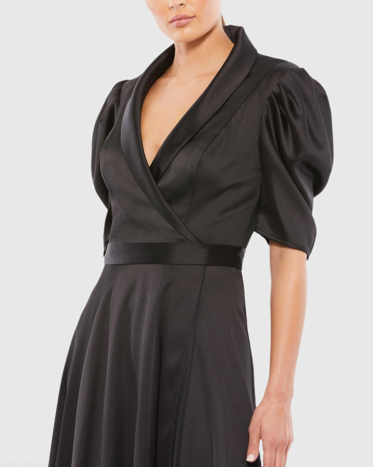 Women's Black Dress Satin - 26628 Black
