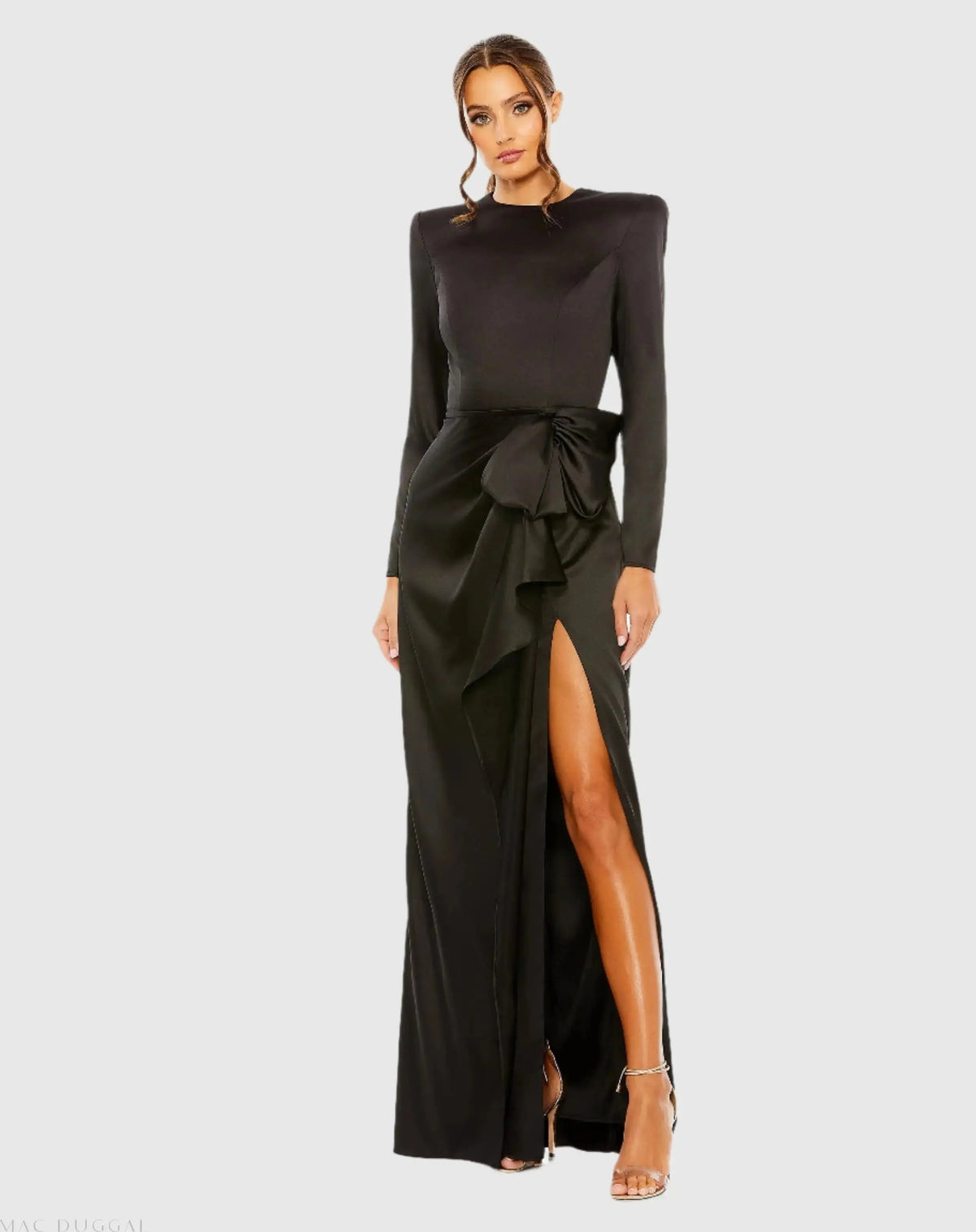 Women's Black Dress Satin - 26676 Black