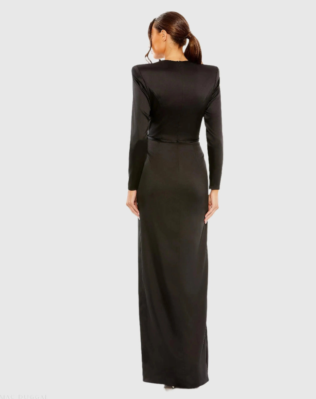 Women's Black Dress Satin - 26676 Black