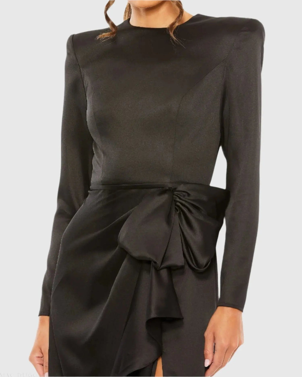 Women's Black Dress Satin - 26676 Black