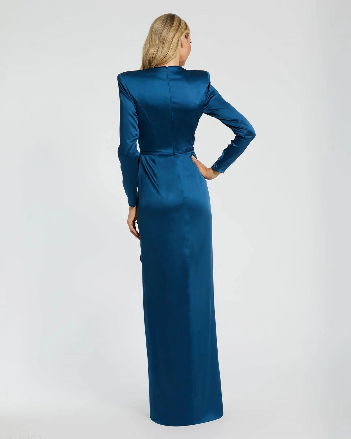 Women's Blue Dress Satin - 26676 Oceanblue