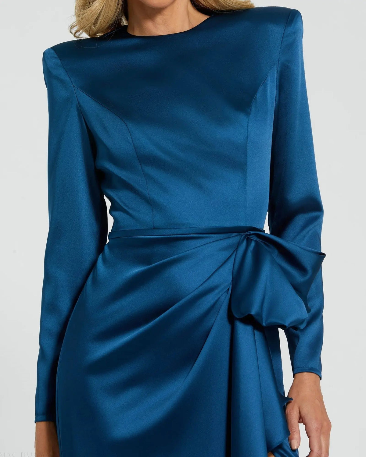 Women's Blue Dress Satin - 26676 Oceanblue
