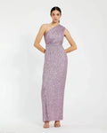 Women's Purple Dress Sequin Ruched