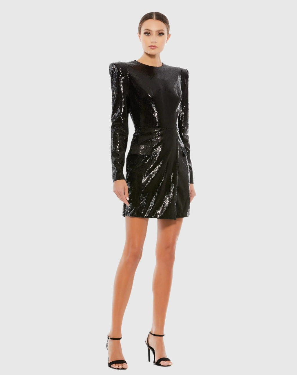 Women's Black Mini Dress Sequin - 26724