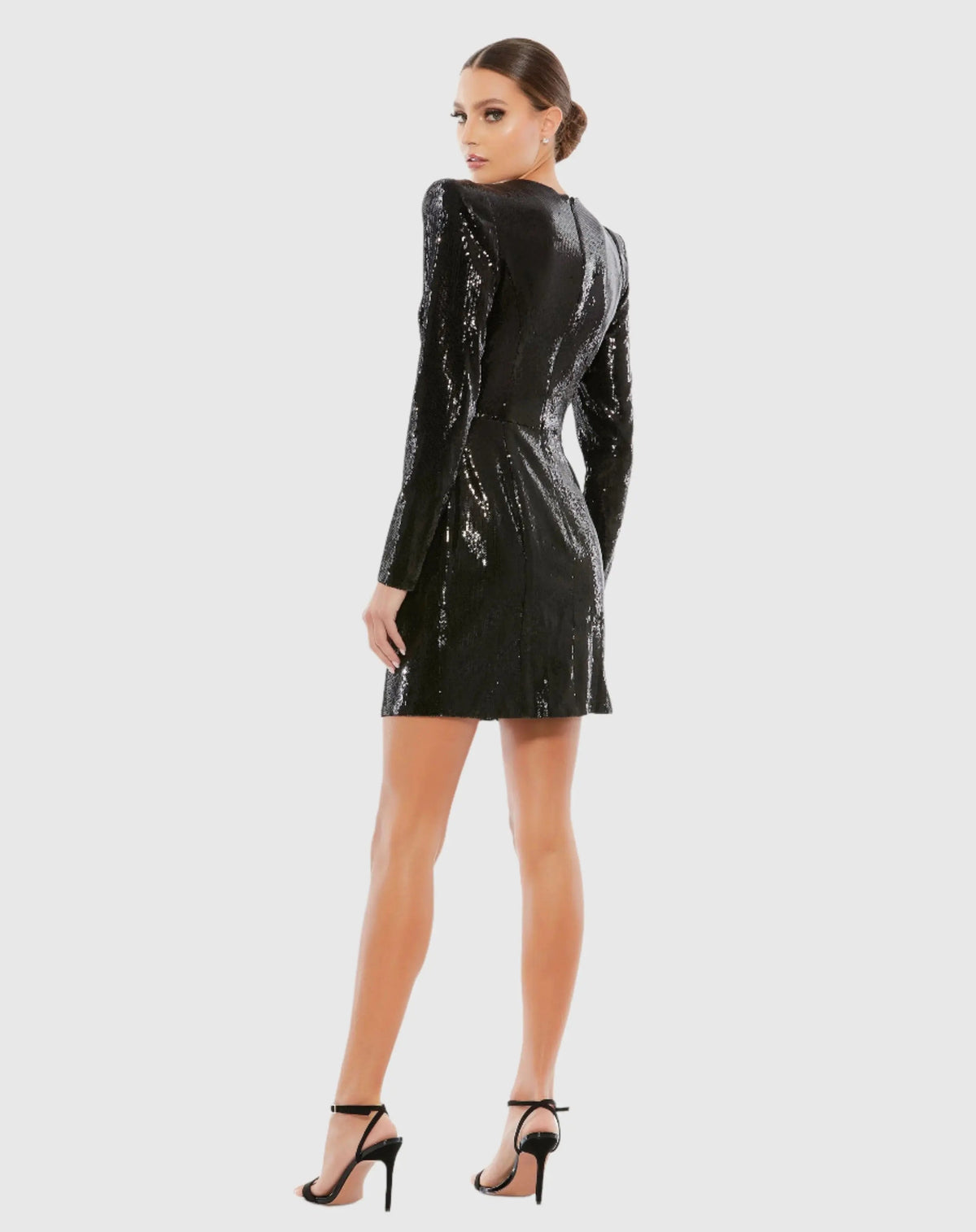 Women's Black Mini Dress Sequin - 26724