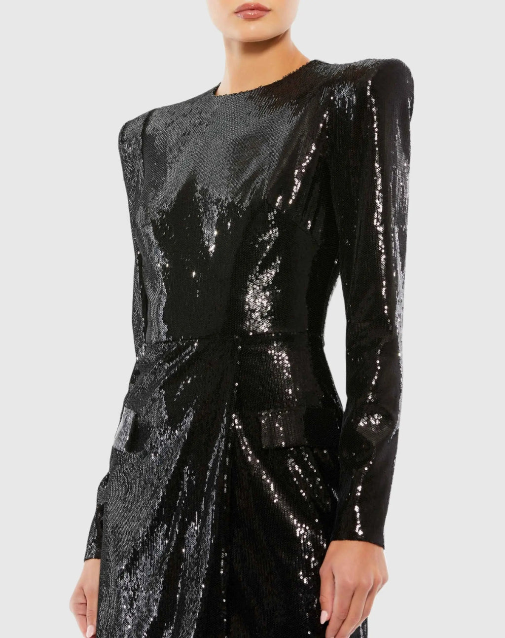 Women's Black Mini Dress Sequin - 26724
