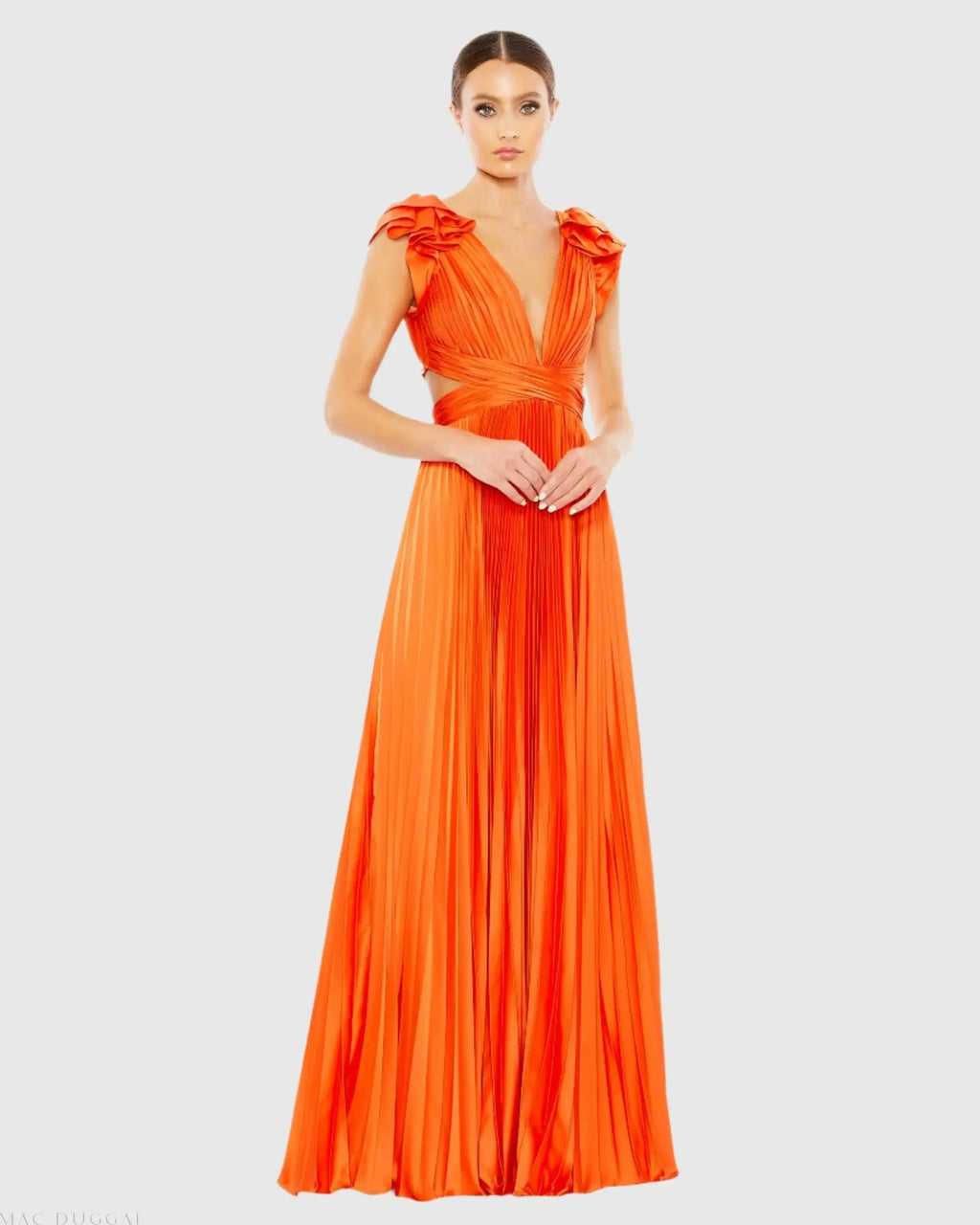 Women's Dress Lace - Satin Ruffle