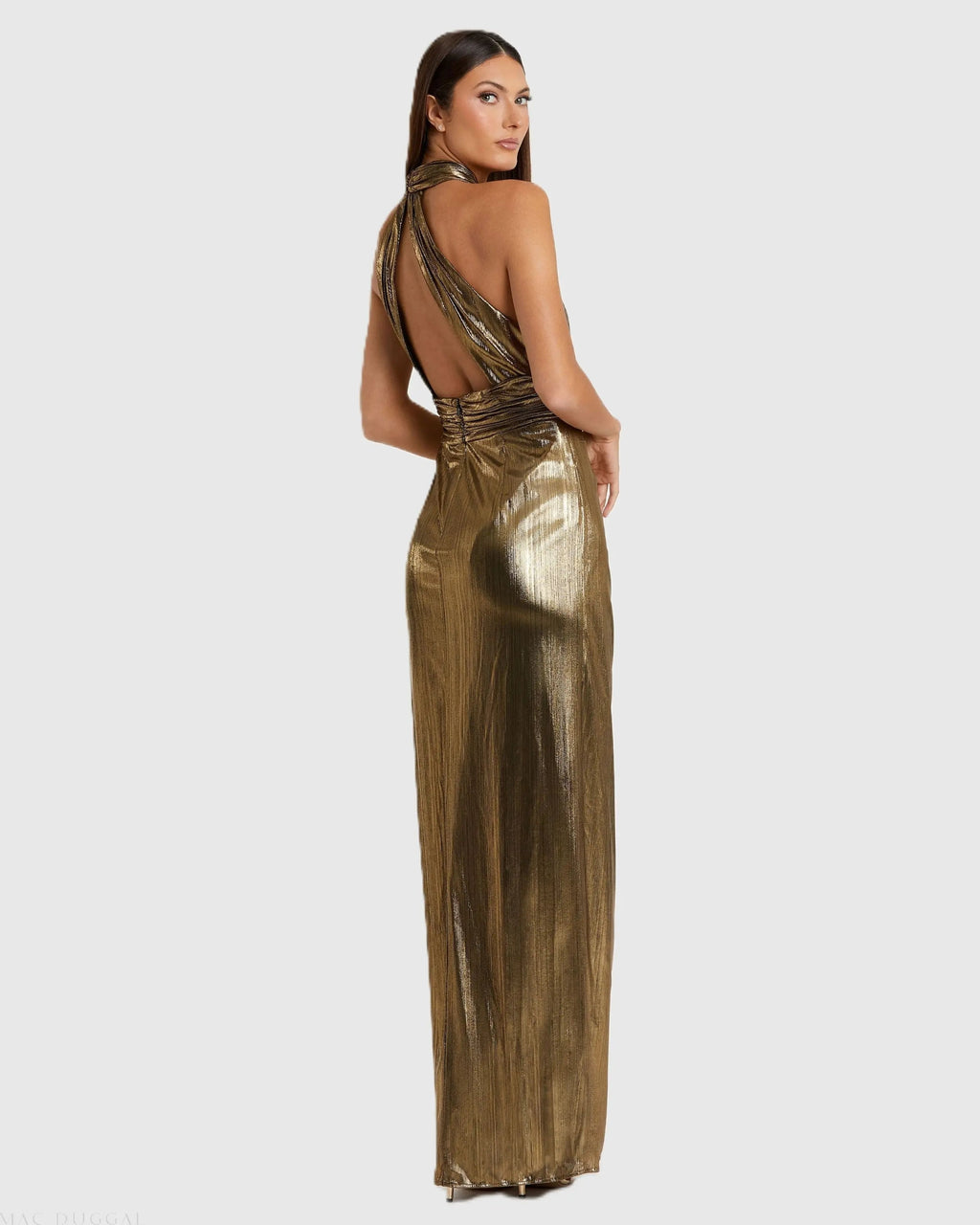 Women's Gold Dress Halter