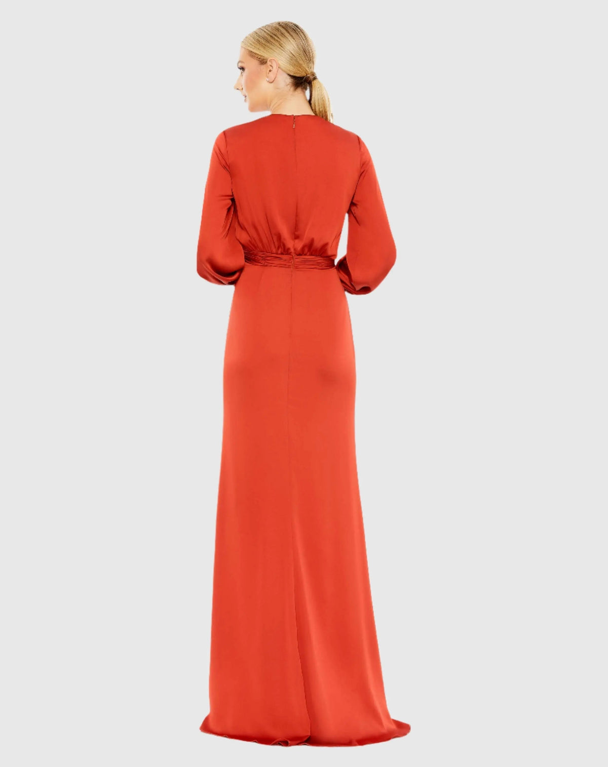 Women's Red Dress - Red Satin