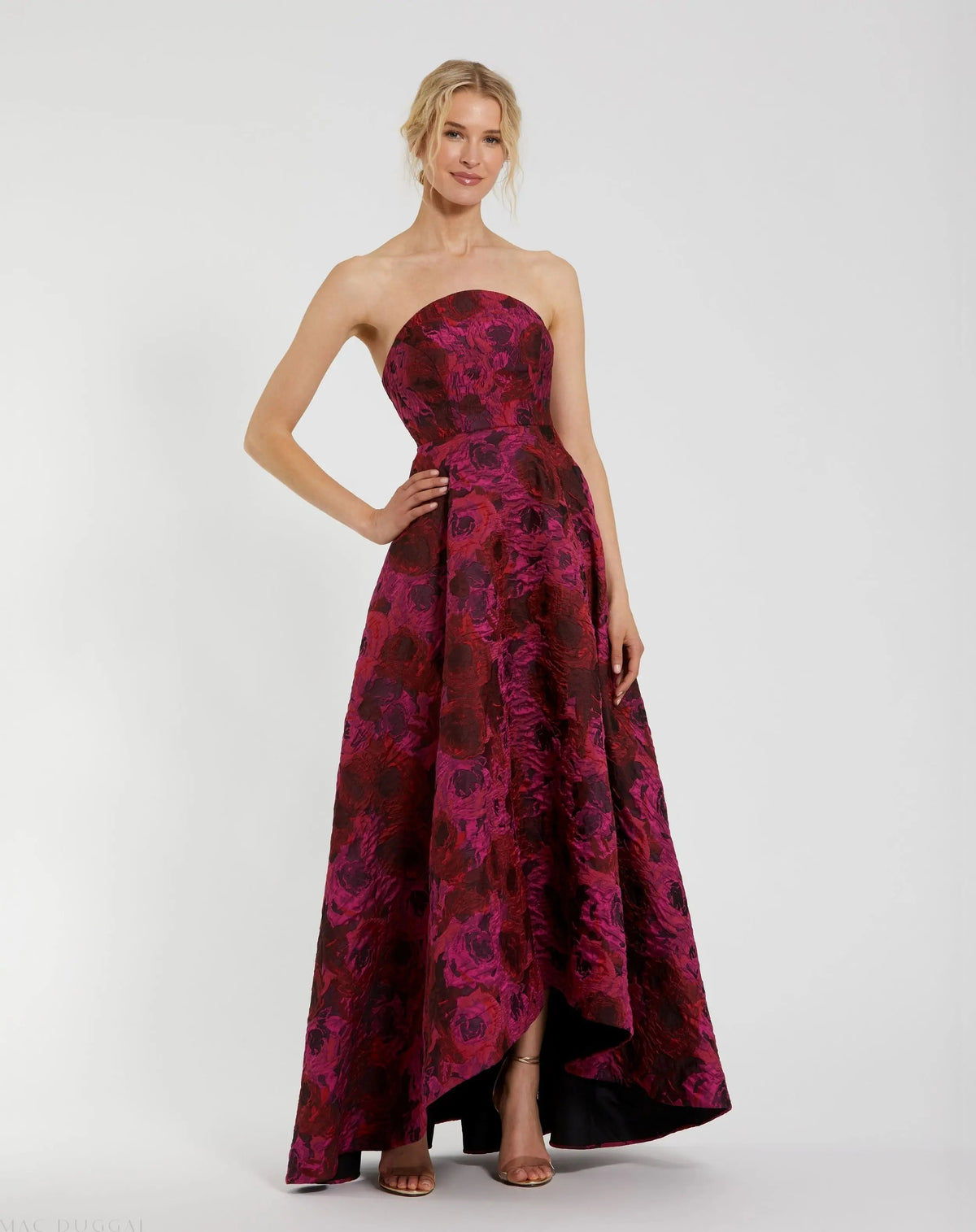 Women's Dress Strapless - Floral