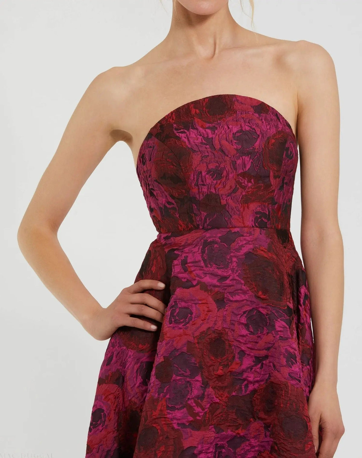 Women's Dress Strapless - Floral