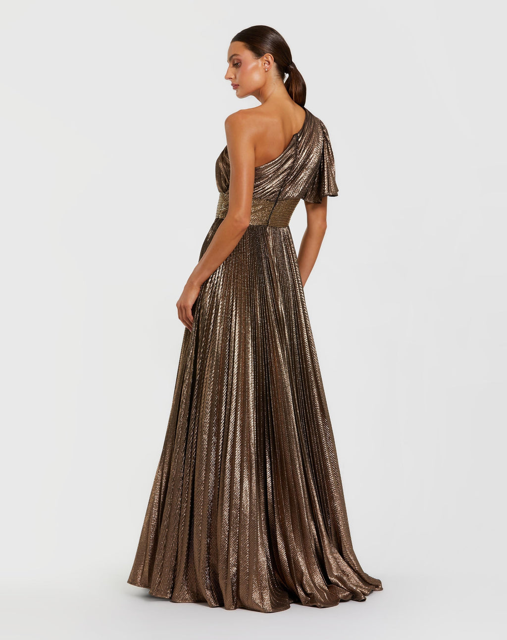 Women's Brown Dress One Shoulder