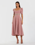 Women's Pink Midi Dress - Pink