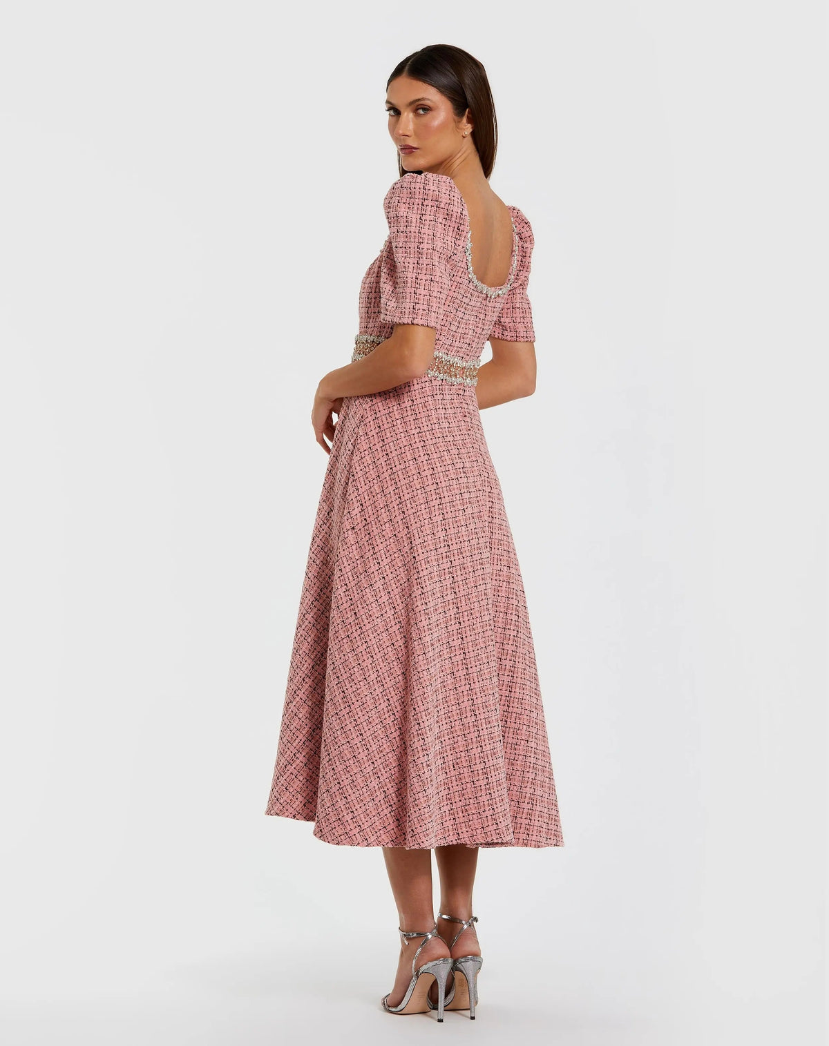 Women's Pink Midi Dress - Pink