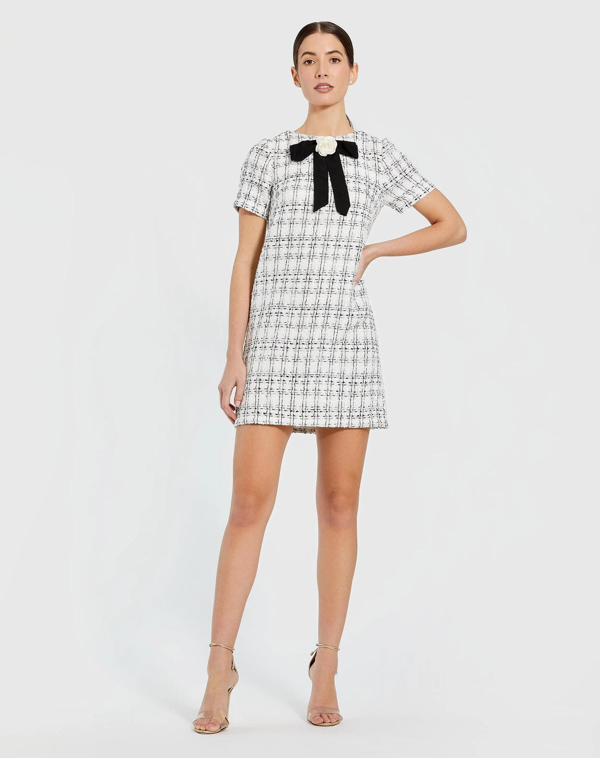 Women's White Mini Dress - 27796