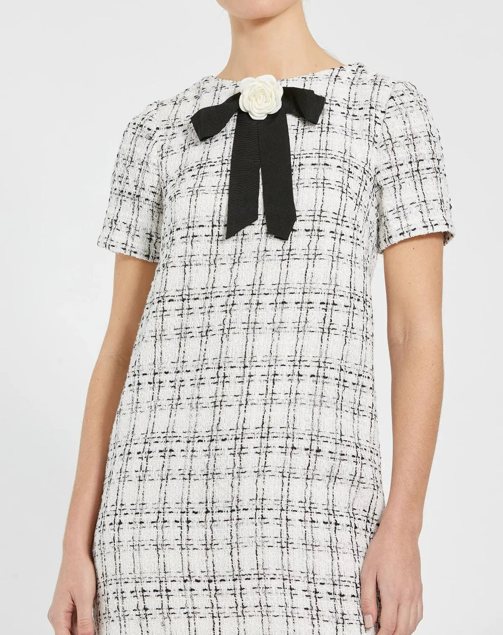 Women's White Mini Dress - 27796