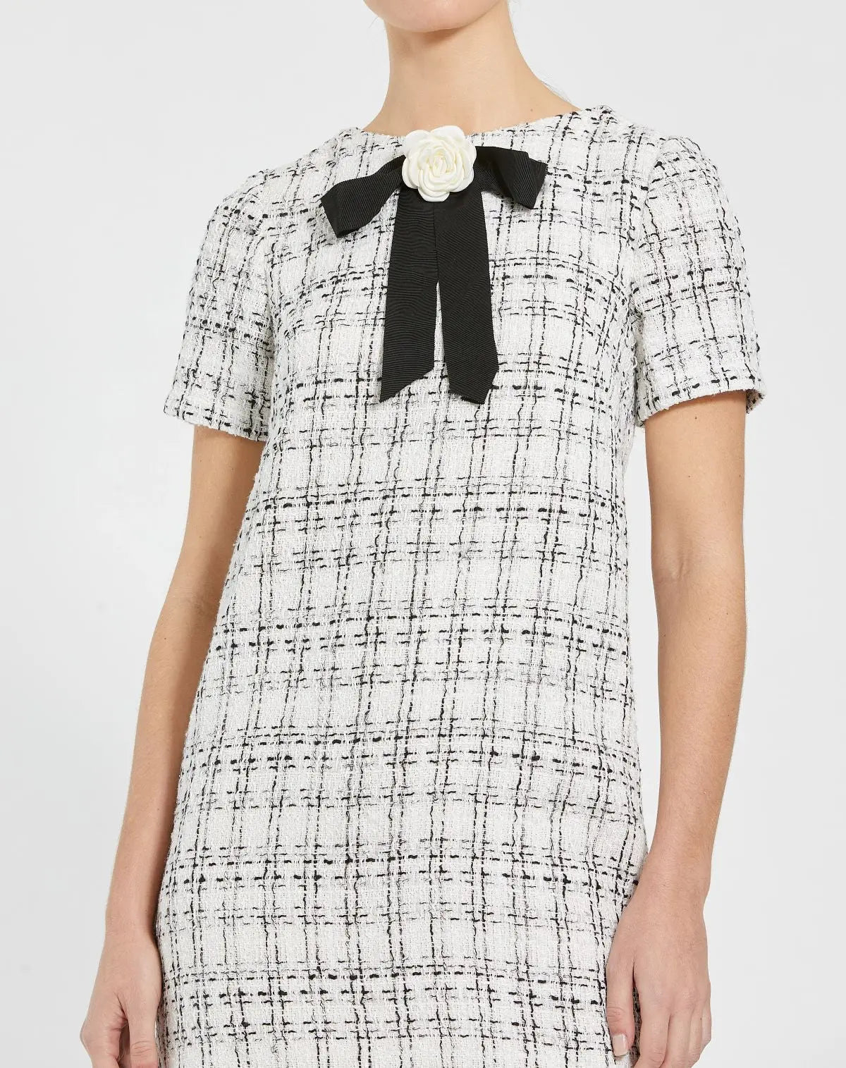 Women's White Mini Dress - 27796