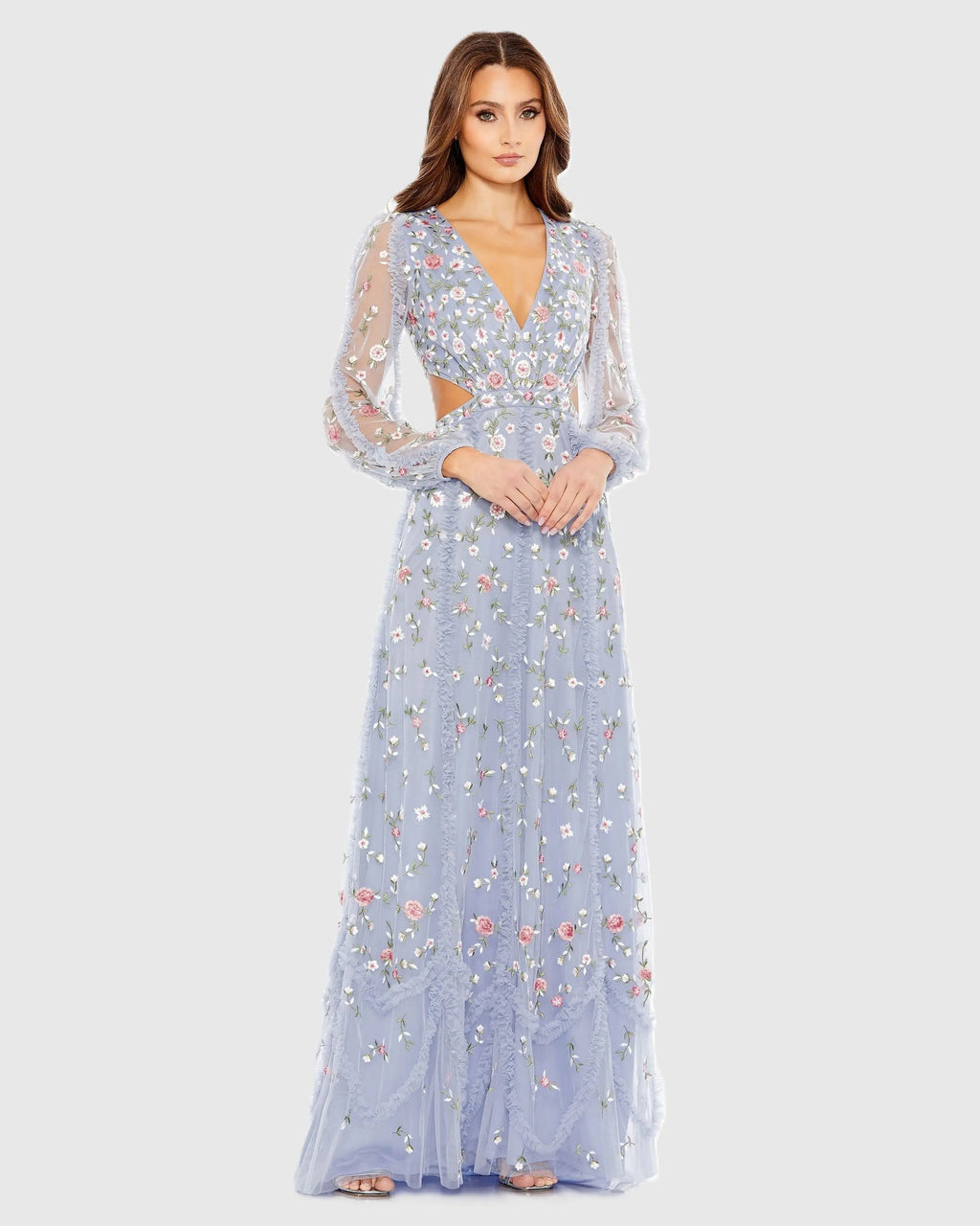 Women's Purple Dress - Purple Lace Floral