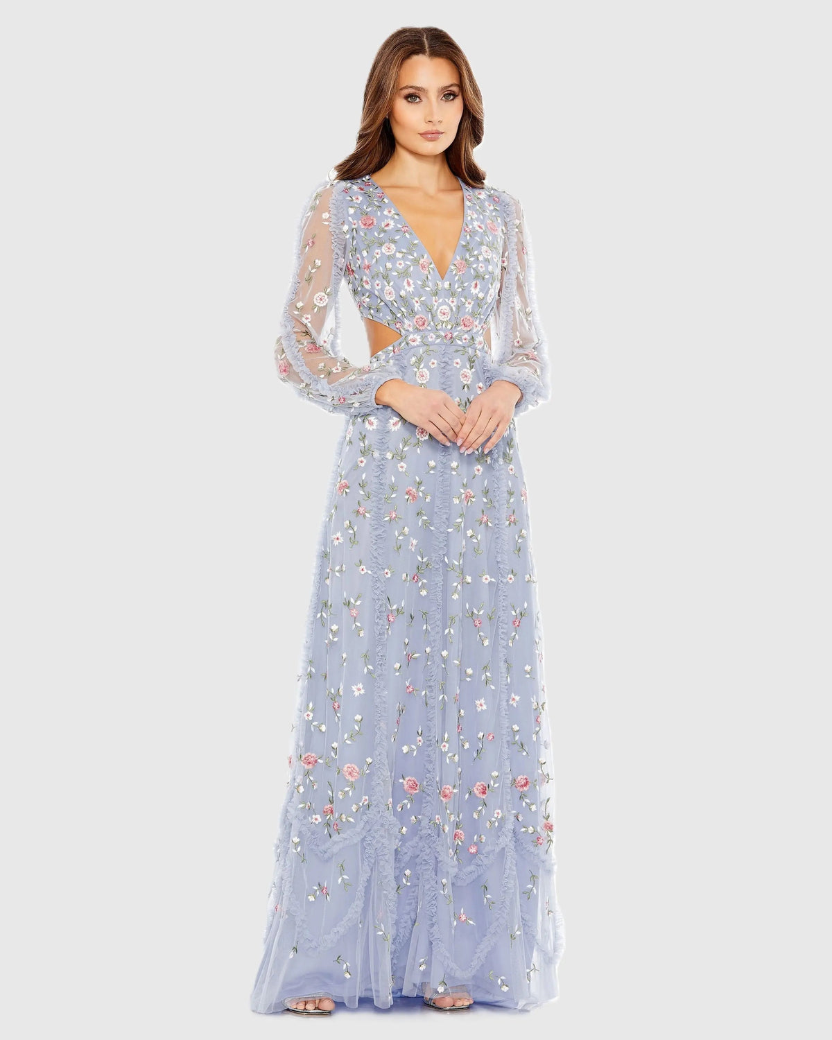 Women's Purple Dress - Purple Lace Floral